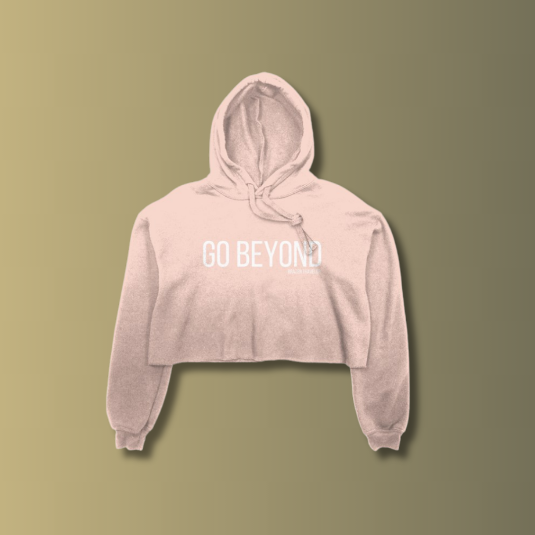 Women's Premium "Go Beyond" Cropped Hoodie