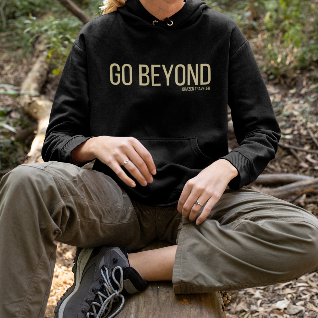 Oversized Heavyweight "Go Beyond" Hoodie