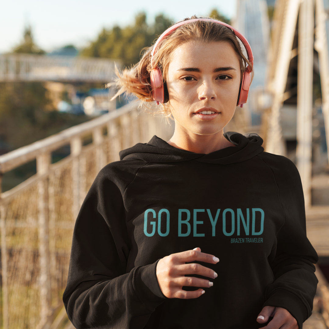 Women's Premium "Go Beyond" Cropped Hoodie