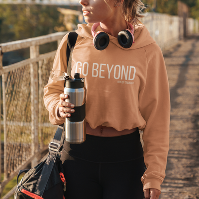 Women's Premium "Go Beyond" Cropped Hoodie