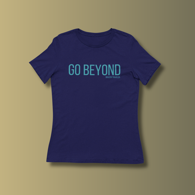 Relaxed-Fit "Go Beyond" Ladies Tee