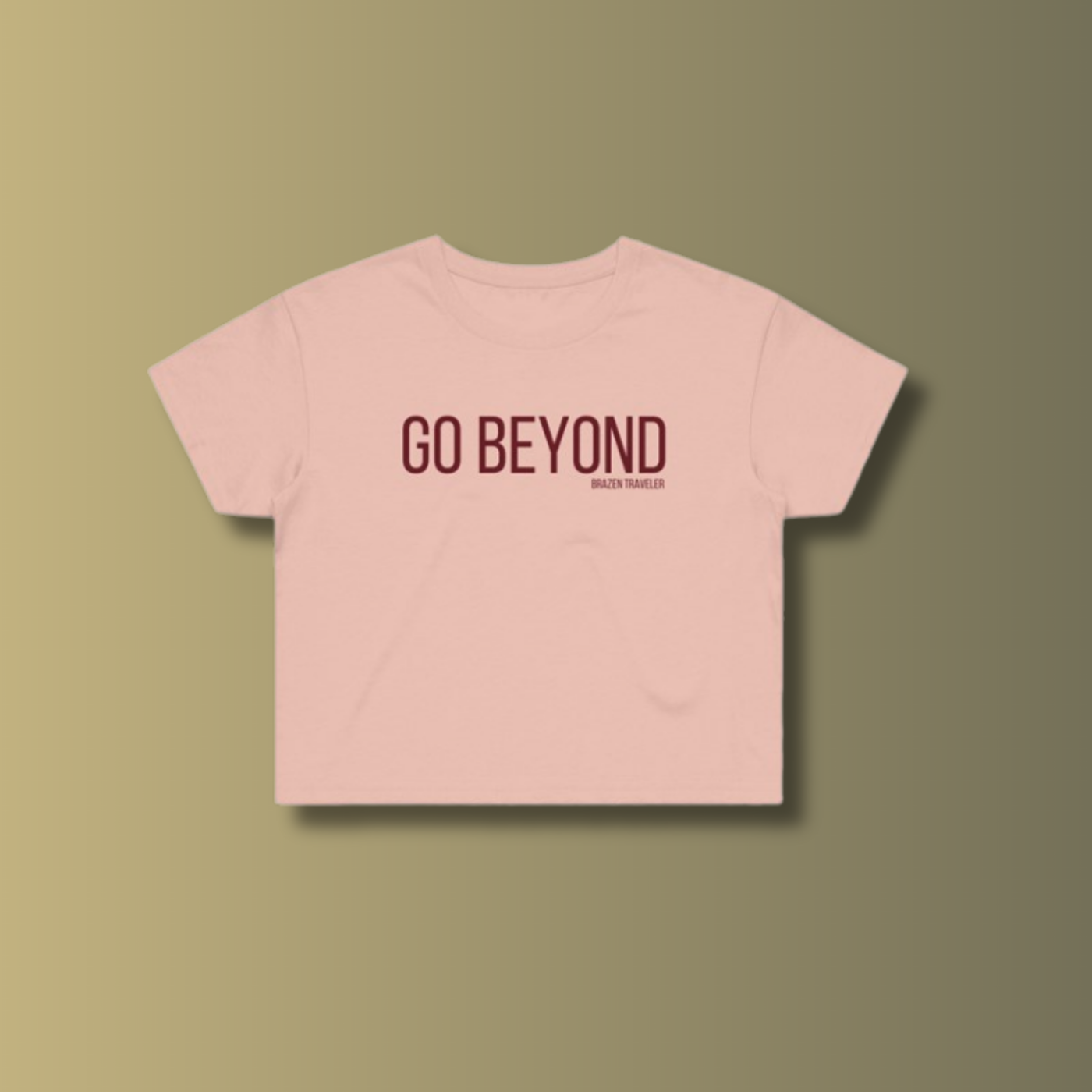 Women's "Go Beyond" Cropped Tee