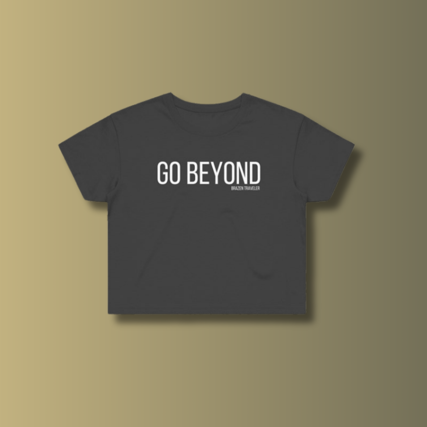 Women's "Go Beyond" Cropped Tee