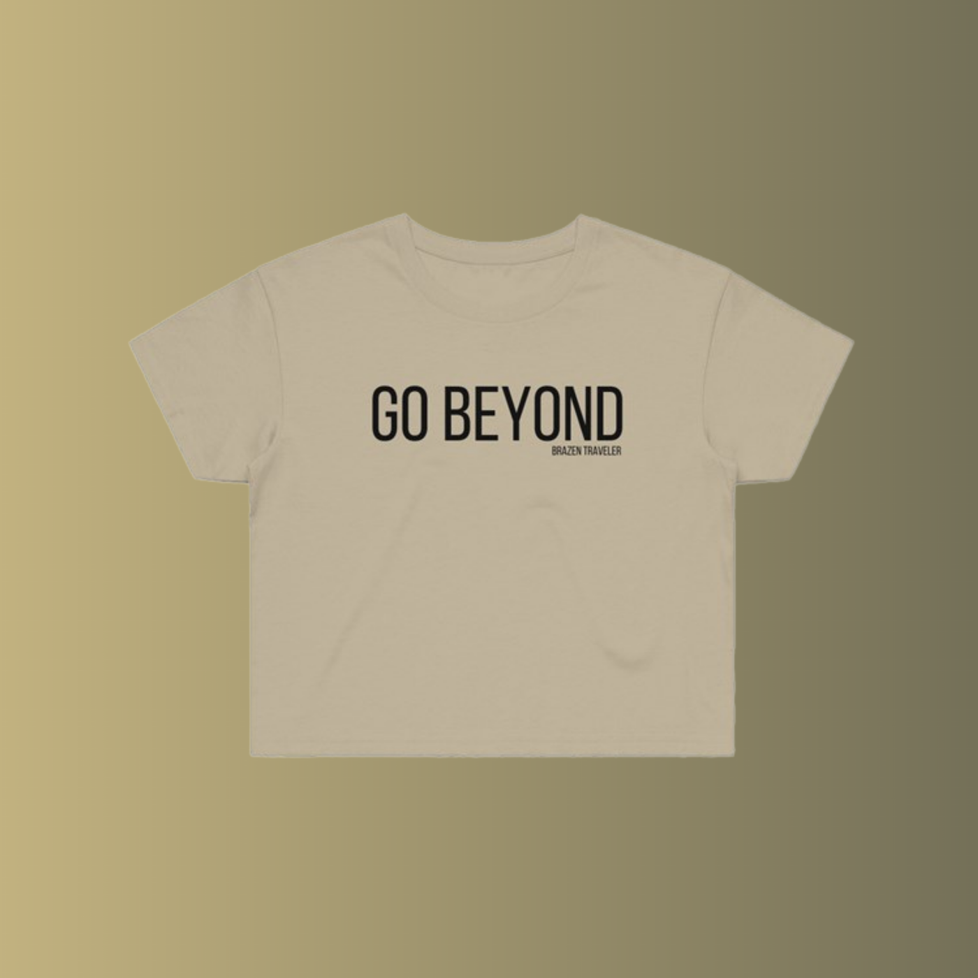 Women's "Go Beyond" Cropped Tee