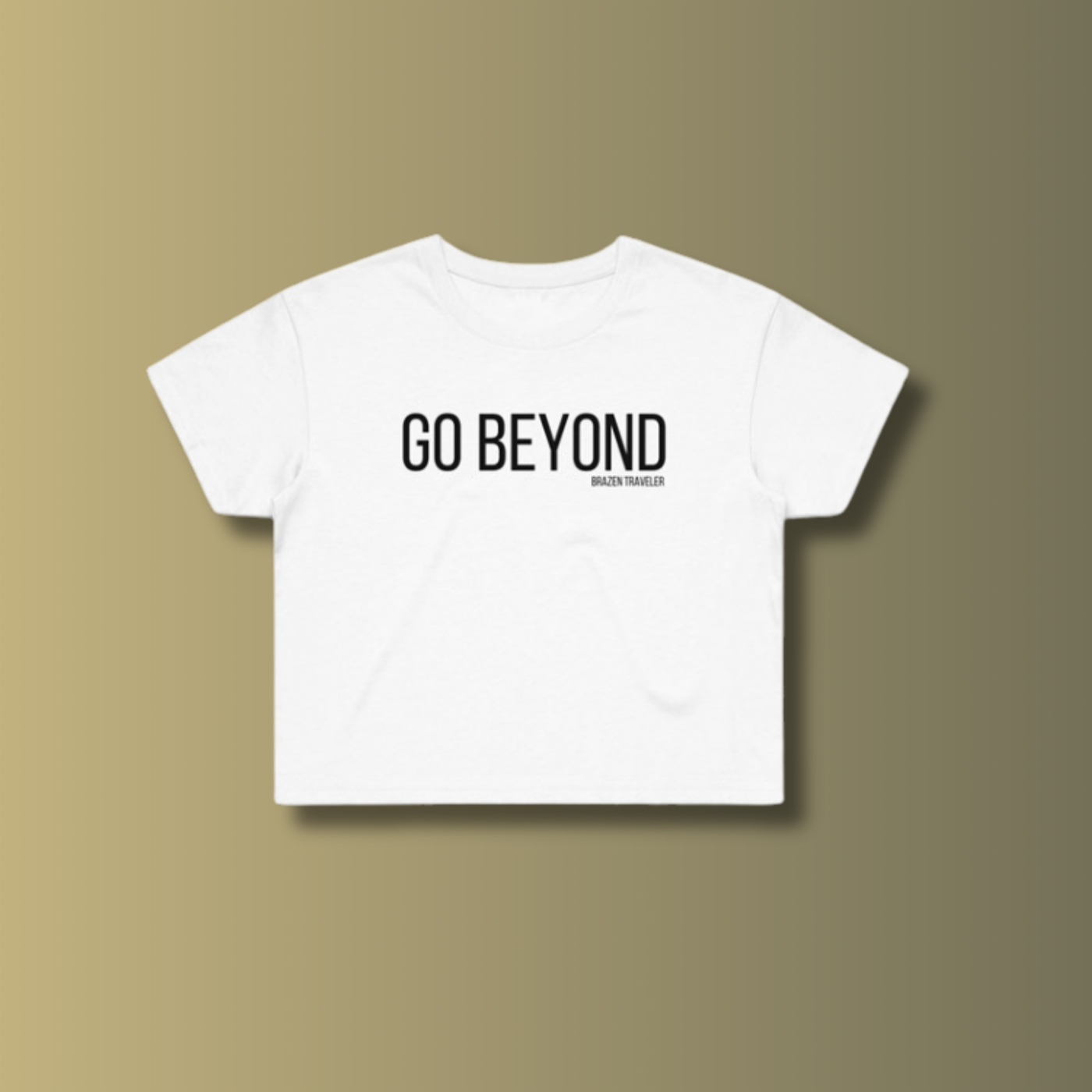 Women's "Go Beyond" Cropped Tee