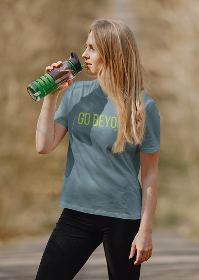 Relaxed-Fit "Go Beyond" Ladies Tee