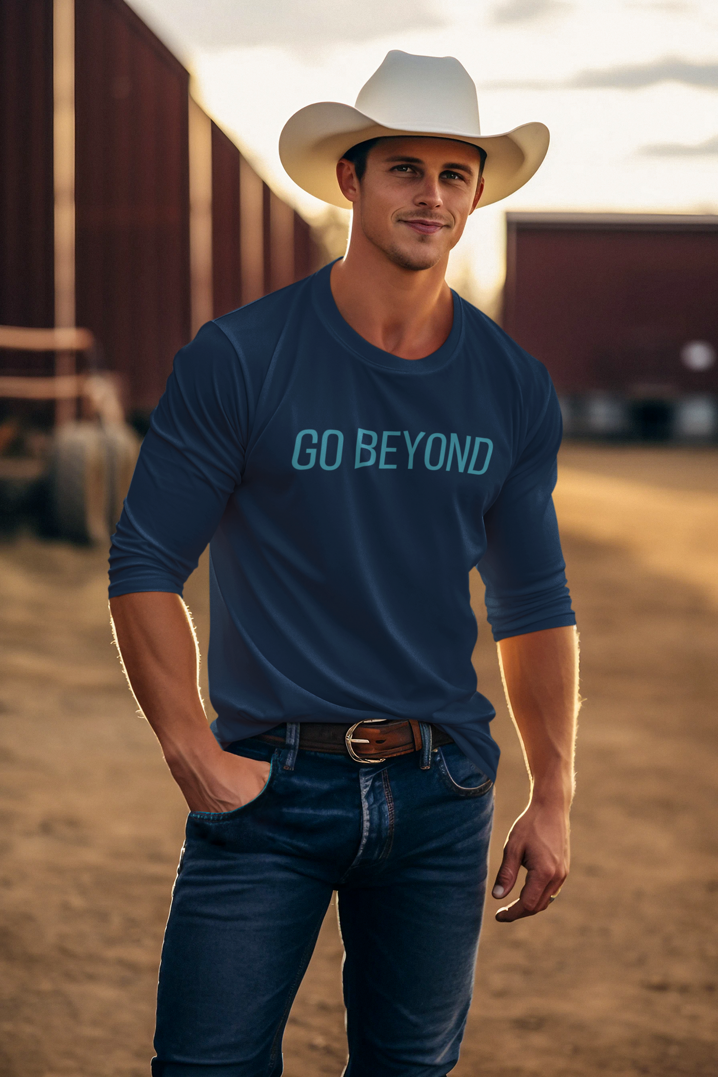 Mens "Go Beyond" Long-Sleeve Tee